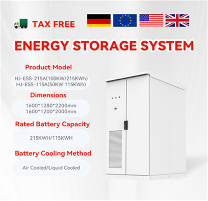 what does the energy storage system finished product include 